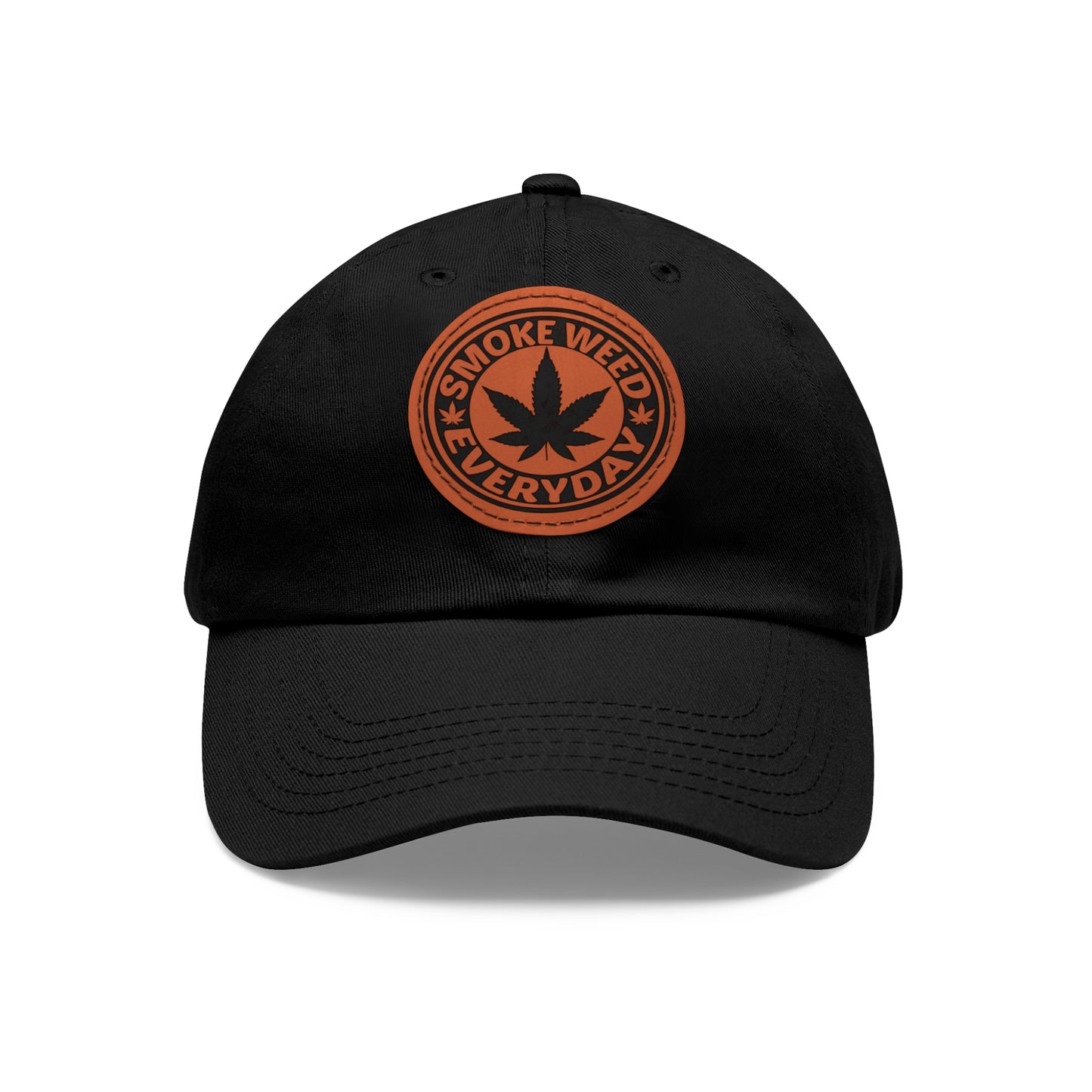 Smoke Weed Everyday | Round Leather Patch Hat