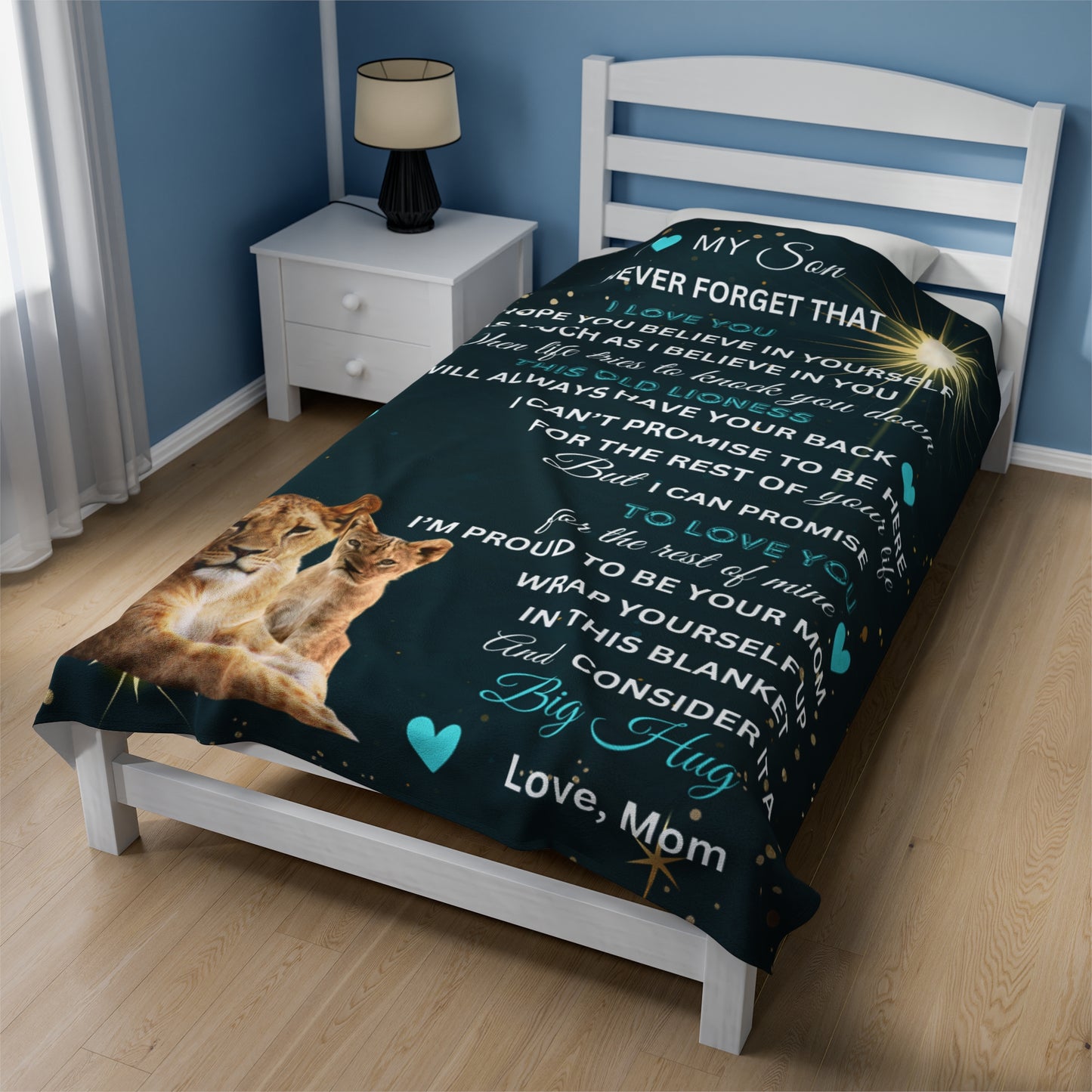 My Son | Velveteen Plush Blanket | 60" x 80"