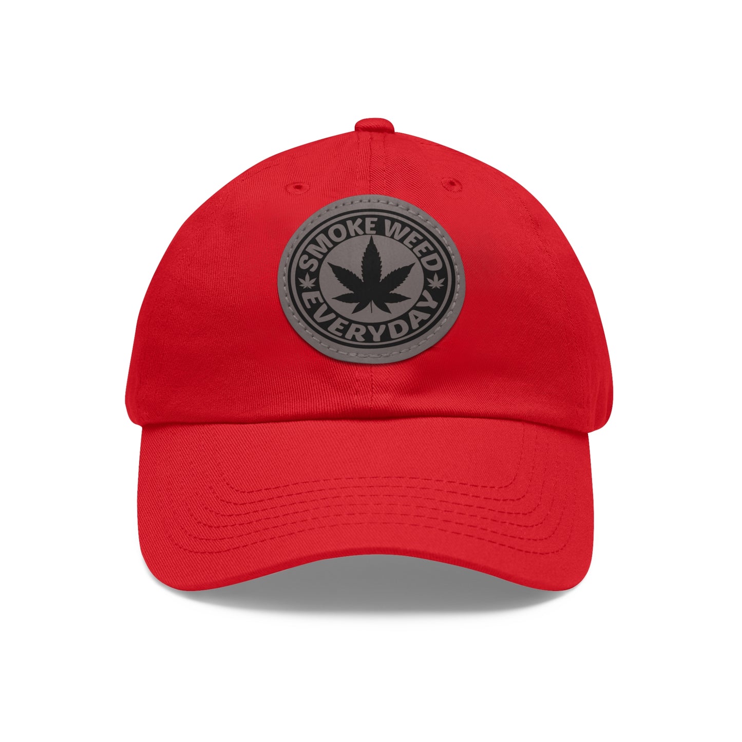 Smoke Weed Everyday | Round Leather Patch Hat