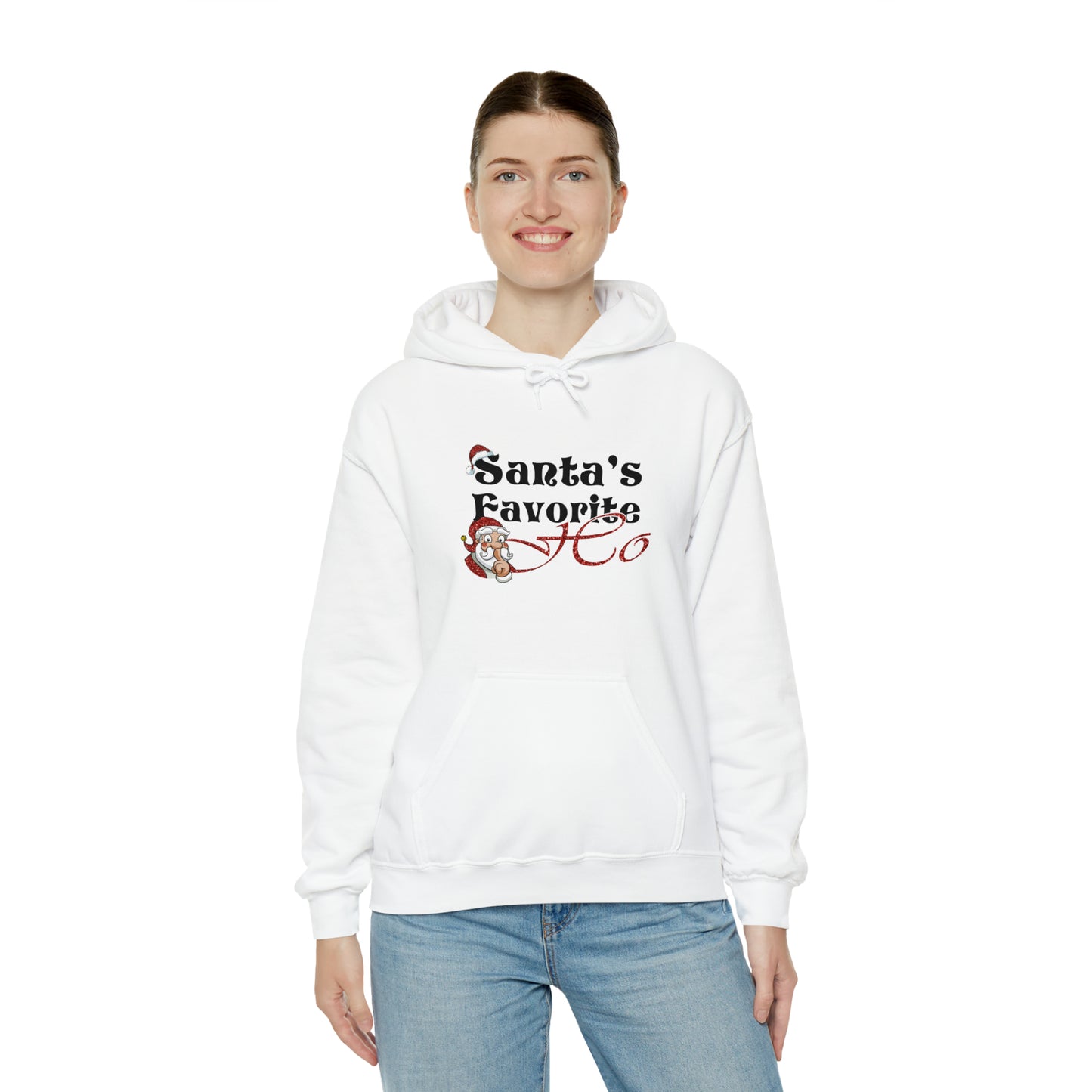Santa's Favorite Ho | Hooded Sweatshirt | Christmas Funny Sweatshirt
