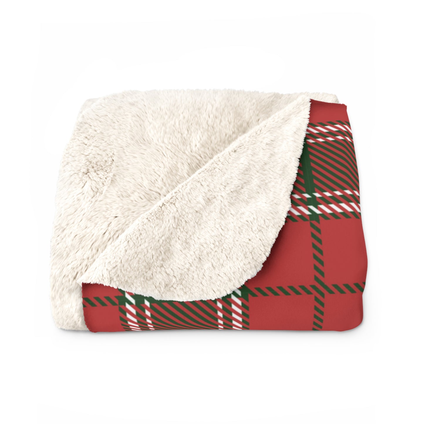 Christmas Tartan Plaid | Sherpa Fleece Blanket