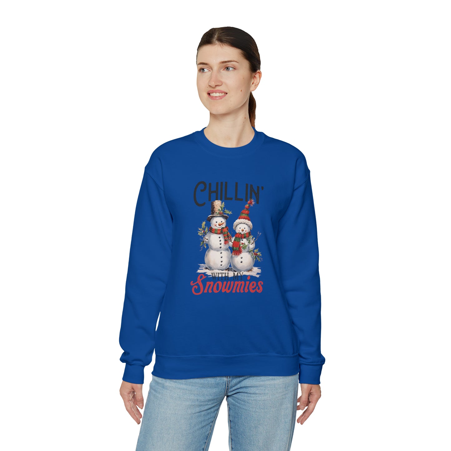 Chillin With My Snomies Christmas | Crewneck Sweatshirt | Bestie Christmas Sweatshirt