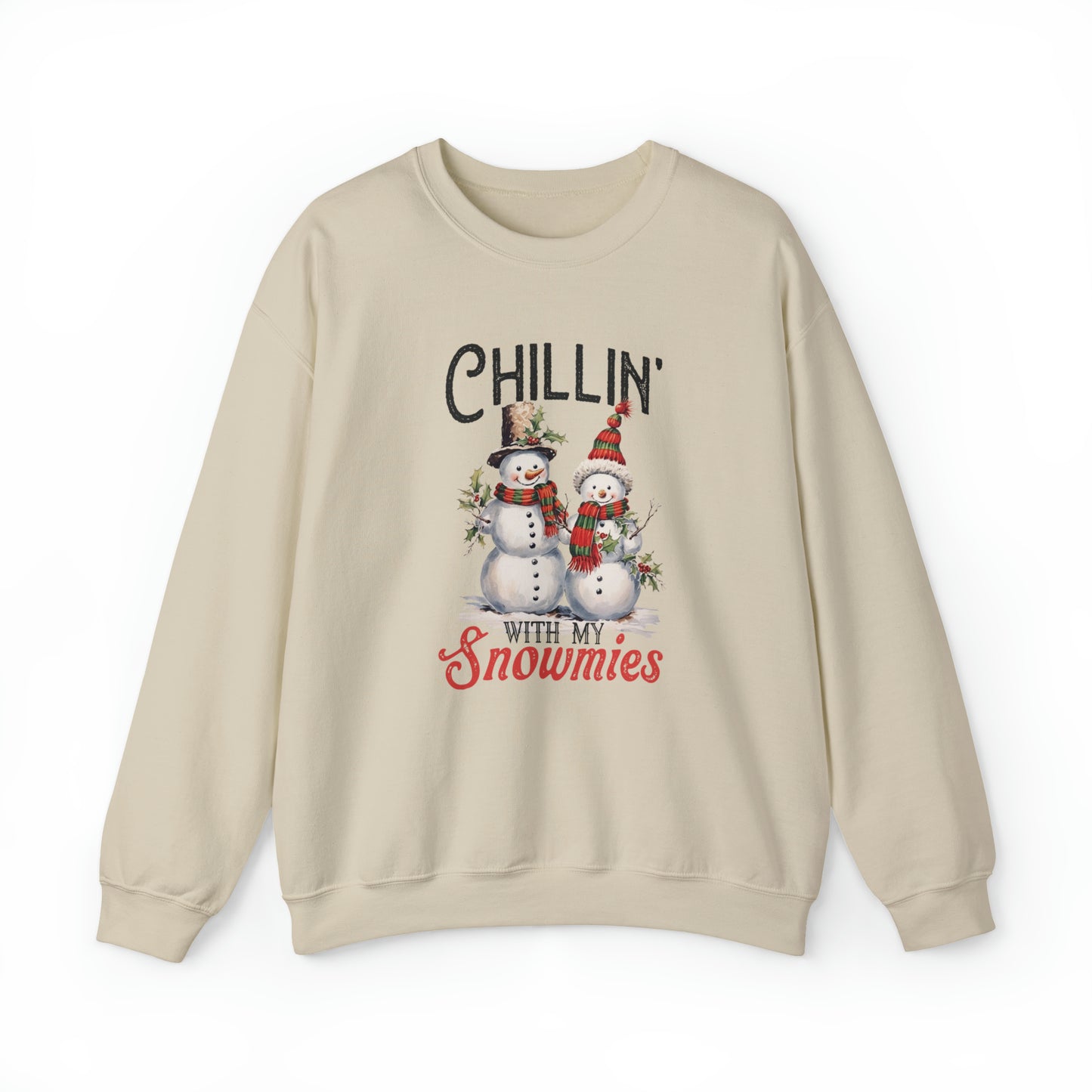 Chillin With My Snomies Christmas | Crewneck Sweatshirt | Bestie Christmas Sweatshirt