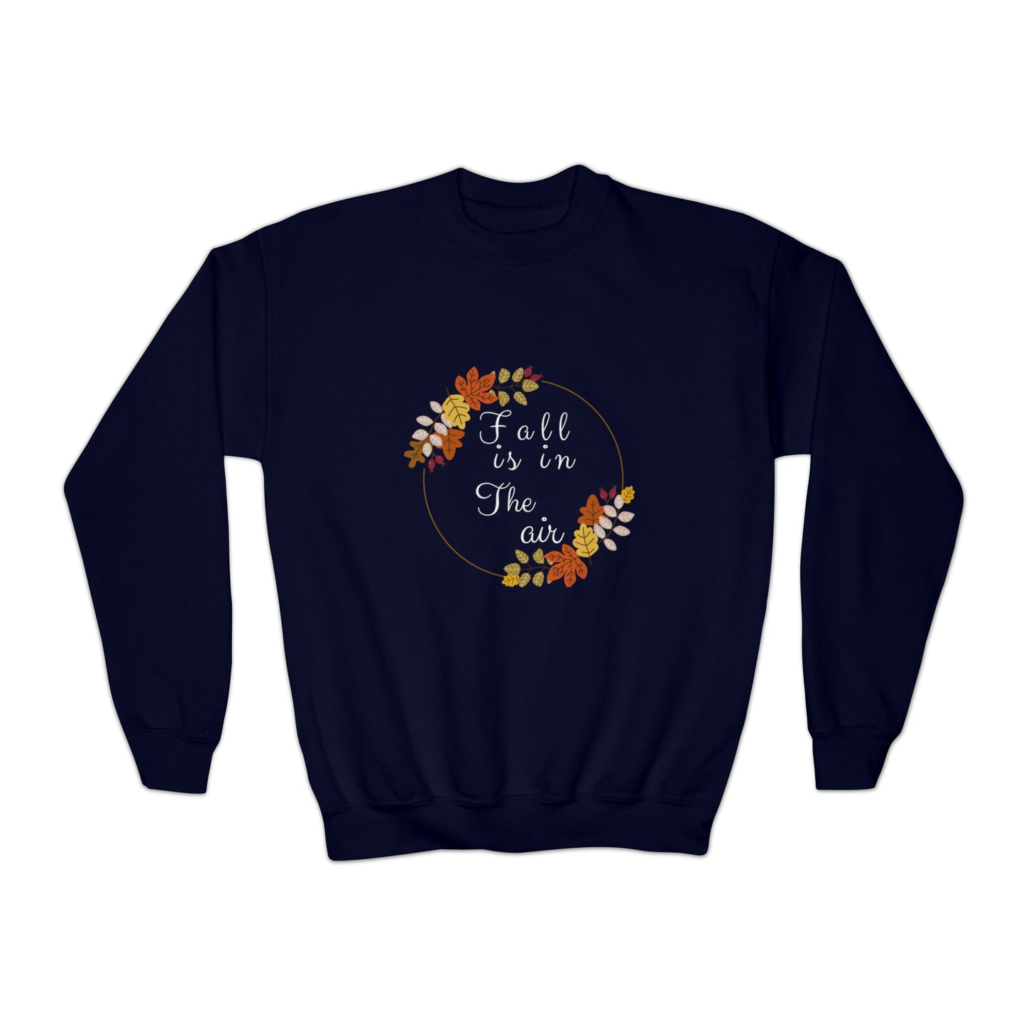 Fall Is In The Air | Youth Crewneck Sweatshirt