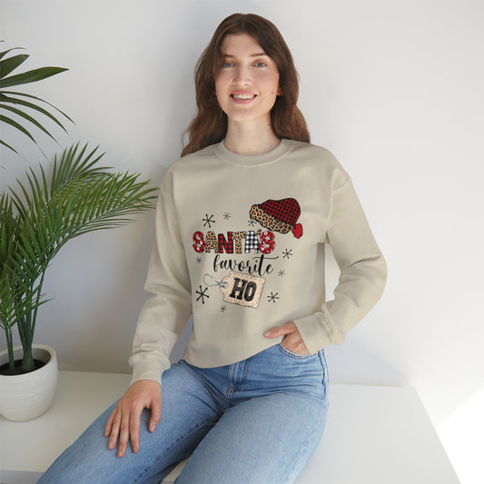 Santa's Favorite Ho Crewneck Sweatshirt | Funny Christmas Sweatshirt | Trending Christmas Sweatshirt