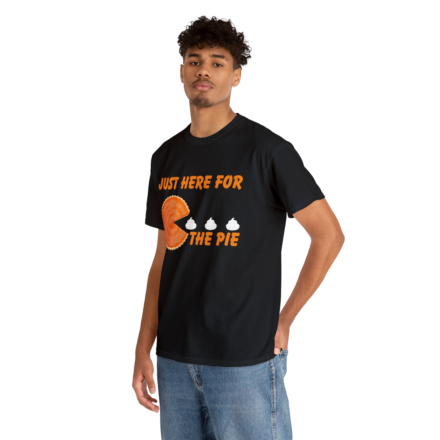 Men Just Here For The Pie | Heavy Cotton Tee