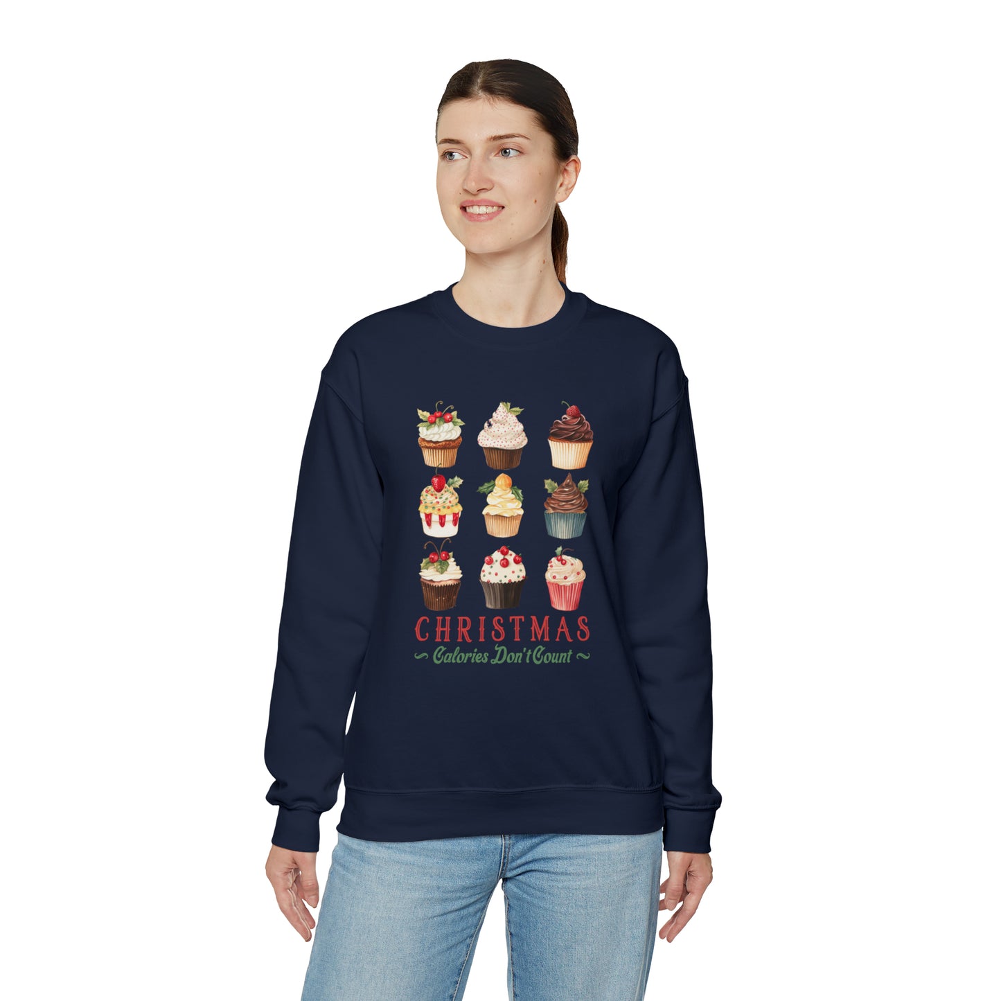 Christmas Calories Don't Count | Christmas Crewneck Sweatshirt | Unisex Sizing