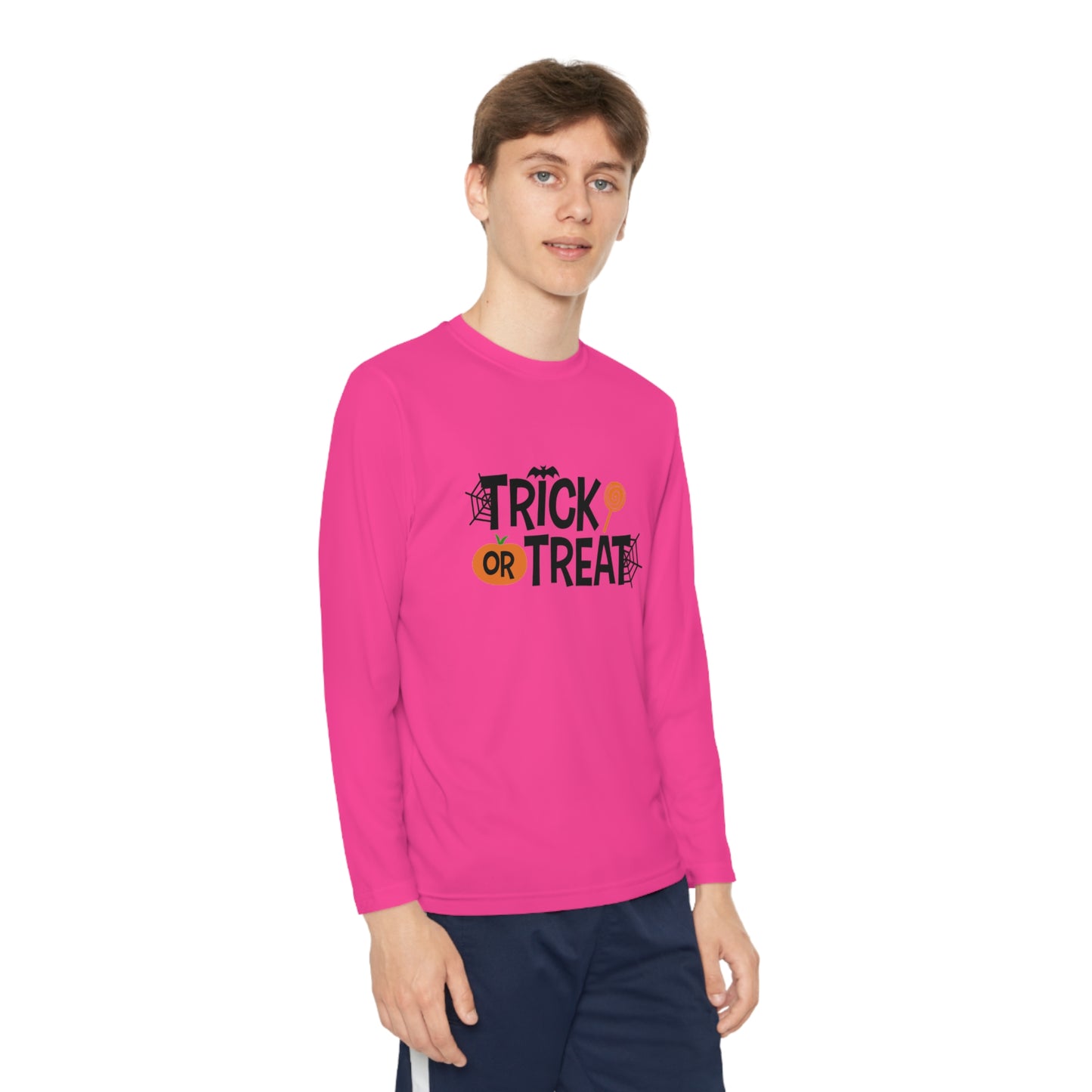 Youth Long Sleeve Trick Or Treat Tee