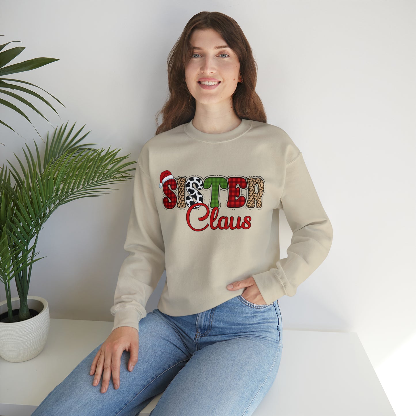 Sister Claus Crewneck Sweatshirt | Christmas Sweatshirt | Christmas Family Sweatshirt