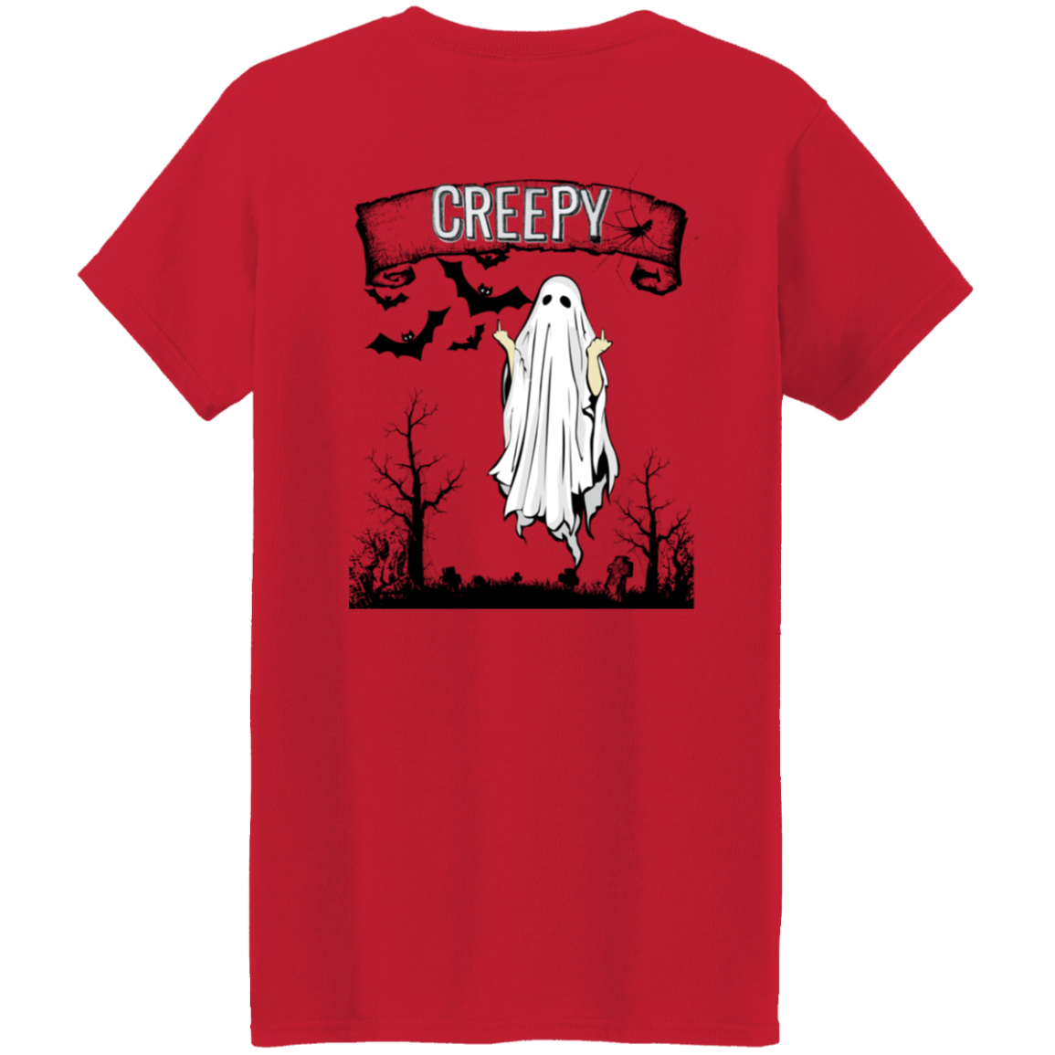 Boo Creepy Ladies T-Shirt