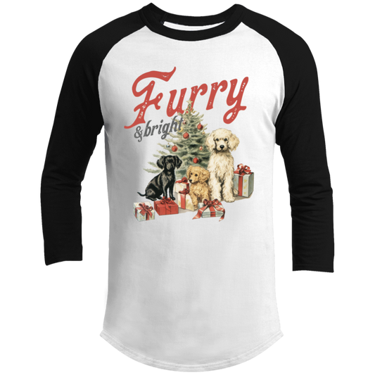 Furry & Bright | Long Sleeve Shirt | Christmas Cute Doggie