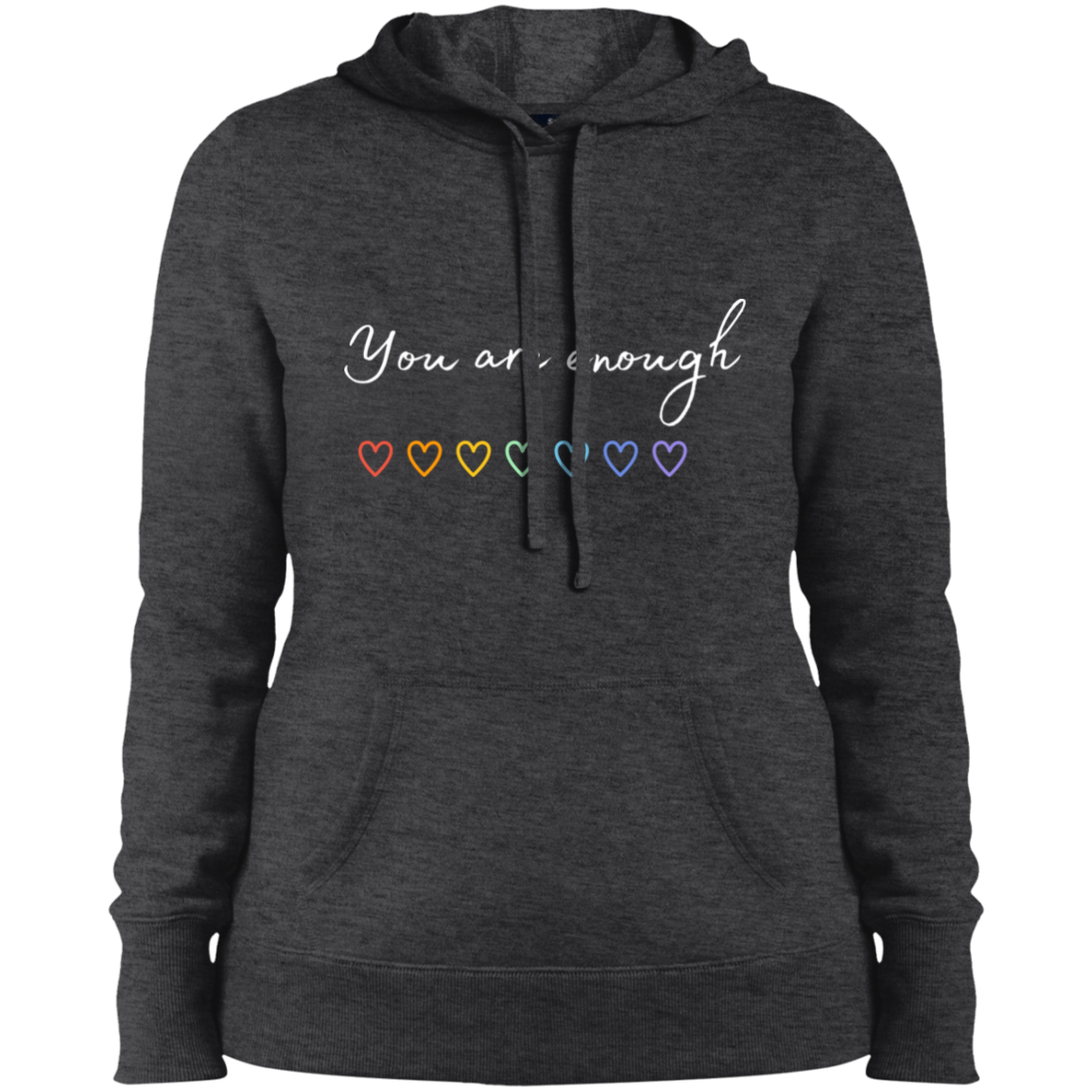 You Are Enough Pullover Hooded Sweatshirt
