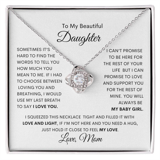 To My Daughter | Love Knot Necklace