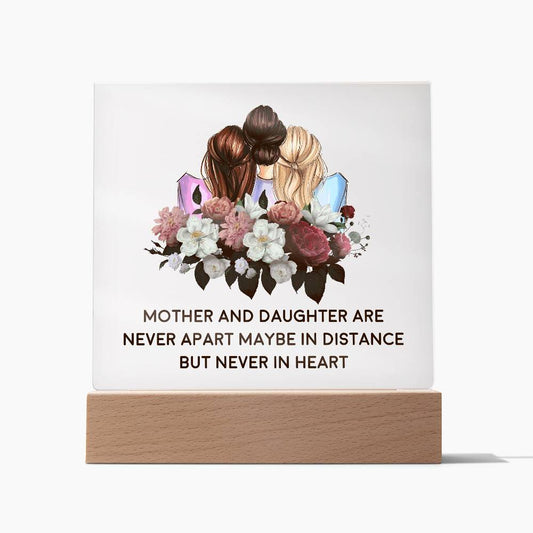 Mother & Daughter | Square Acrylic Plaque