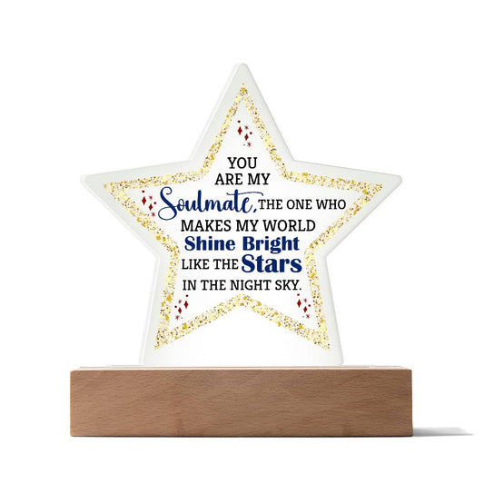 You Are My Soulmate | Star Acrylic Plaque